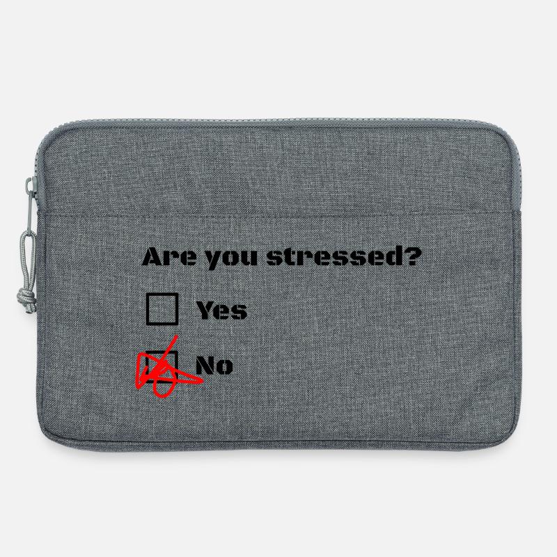 Sind Sie gestresst? Sind Sie gestresst? - Laptoptasche 13" - Grau meliert