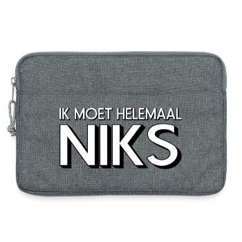 Ich mache überhaupt nichts! Freiheit! * - Laptoptasche 13" - Grau meliert - Vorne