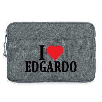 t-shirt I love Edgardo t-shirt gift idea - Laptop bag 13" - heather grey - Front