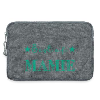 MAMIE. MAMAN. FÊTE DES MÈRES - Sacoche pour ordinateur portable 13 pouces - gris chiné - Devant