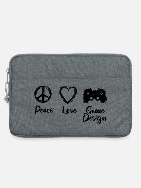 Ich liebe Spielentwicklung - Laptoptasche 13" - Grau meliert