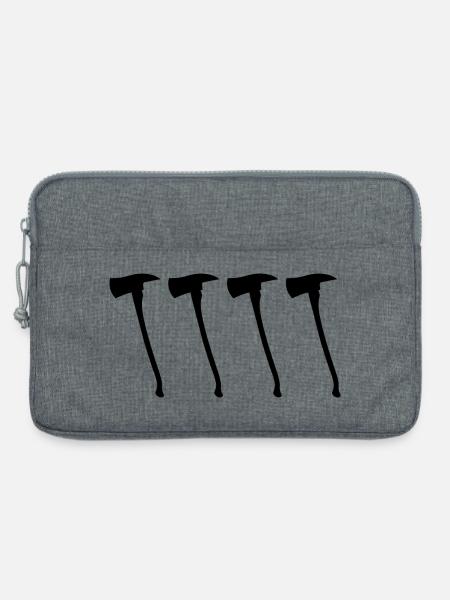 Feuerwehraxt - Laptoptasche 13" - Grau meliert
