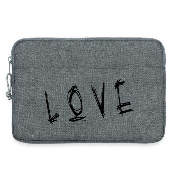 HERZ. PAAR. ICH HABE GERADE GEHEIRATET. Junggesellinnenabschied. VALENTINSTAG. - Laptoptasche 13" - Grau meliert - Vorne