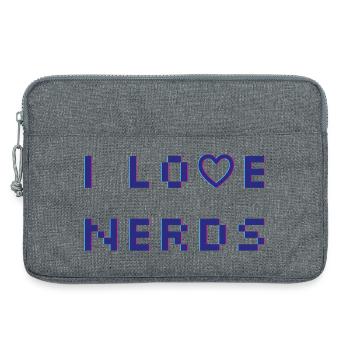 I love Nerds - Laptoptasche 13" - Grau meliert - Vorne