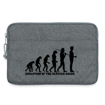 Evolution of the slotcar racer - Laptoptasche 13" - Grau meliert - Vorne