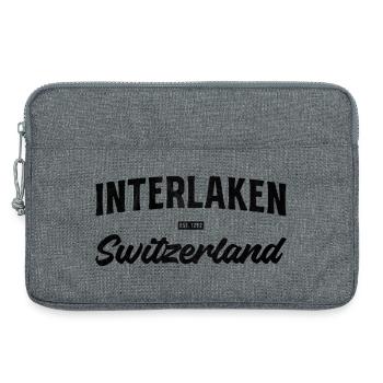 Interlaken Swiss Travel Vibes - Sacoche pour ordinateur portable 13 pouces - gris chiné - Devant