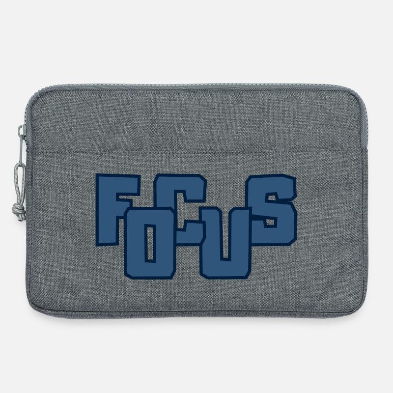 Fools Bold Block-Beschriftung - Laptoptasche 13" - Grau meliert