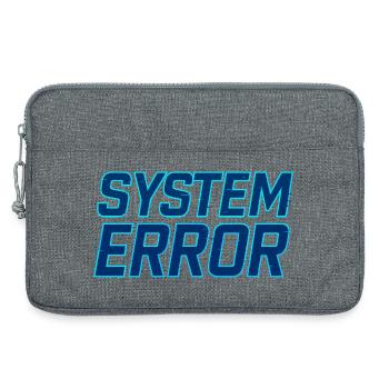 Erreur système Glitch Design - Sacoche pour ordinateur portable 13 pouces - gris chiné - Devant