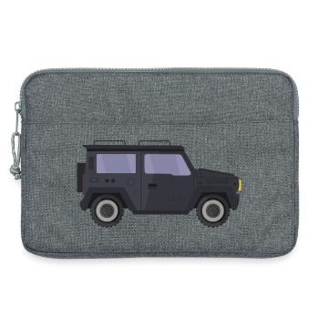 Jeep - Laptoptasche 13" - Grau meliert - Vorne
