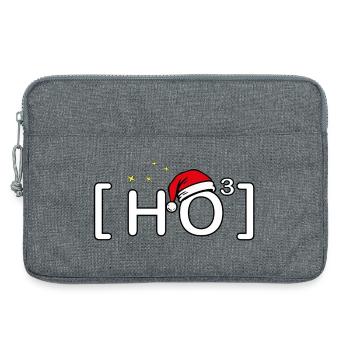Ho Ho Ho – Funny Christmas Motif - Laptop bag 13" - heather grey - Front