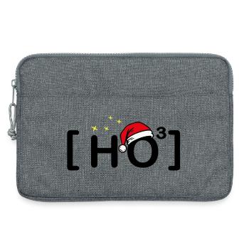 Ho Ho Ho – Funny Christmas motif minimalist - Laptop bag 13" - heather grey - Front
