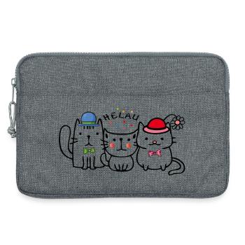 Karneval Helau - Laptoptasche 13" - Grau meliert - Vorne