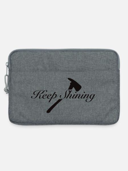 Keep Shining - Laptop bag 13" - heather grey