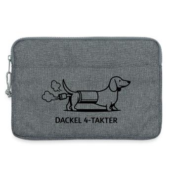 Teckel Quatre Temps - Sacoche pour ordinateur portable 13 pouces - gris chiné - Devant