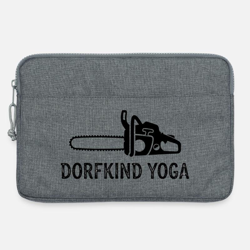Dorfkind Yoga Chainsaw - Laptoptasche 13" - Grau meliert