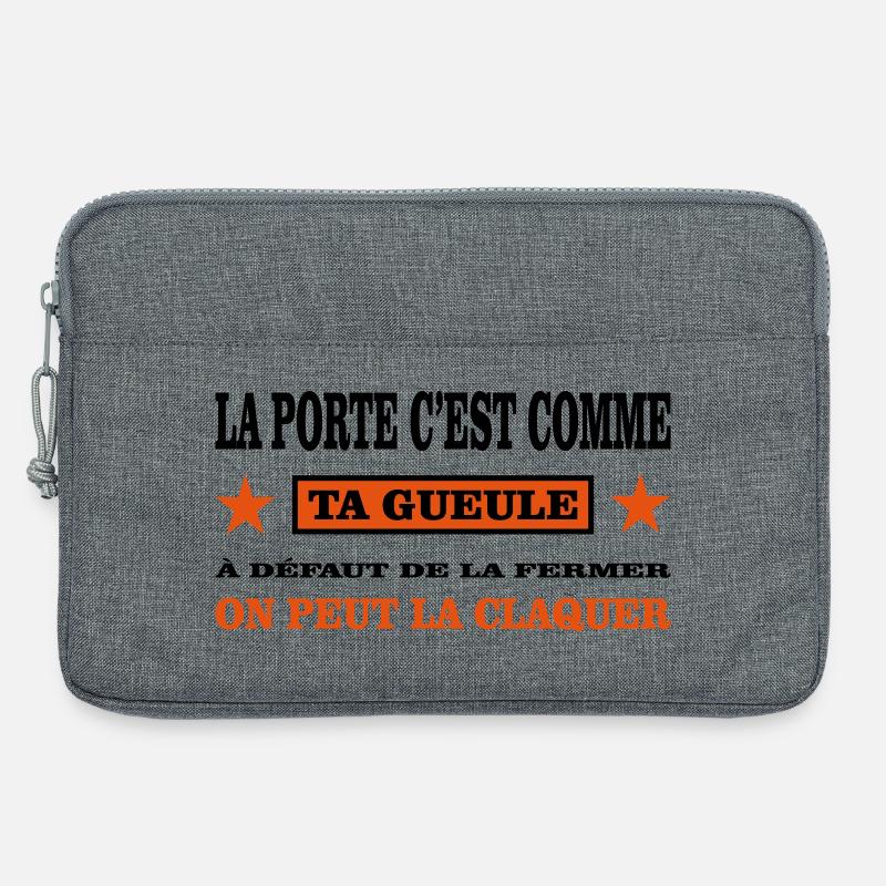 Shut up - Laptop bag 13" - heather grey