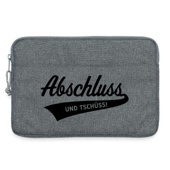 Conclusion – et au revoir ! (Remise des diplômes / Noir) - Sacoche pour ordinateur portable 13 pouces - gris chiné - Devant