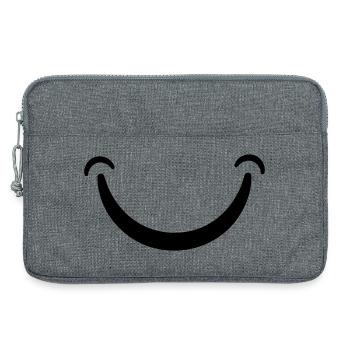 Smile - Laptop bag 13" - heather grey - Front