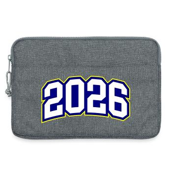 2026 Jahr - Laptoptasche 13" - Grau meliert - Vorne