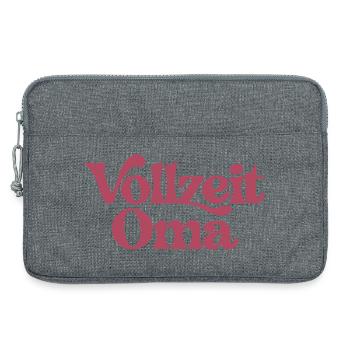 Vollzeit Oma | Großmutter Geschenk - Laptoptasche 13" - Grau meliert - Vorne