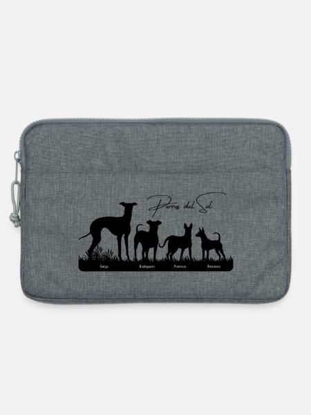 Perros del Sol 4 perros - Laptoptasche 13" - Grau meliert