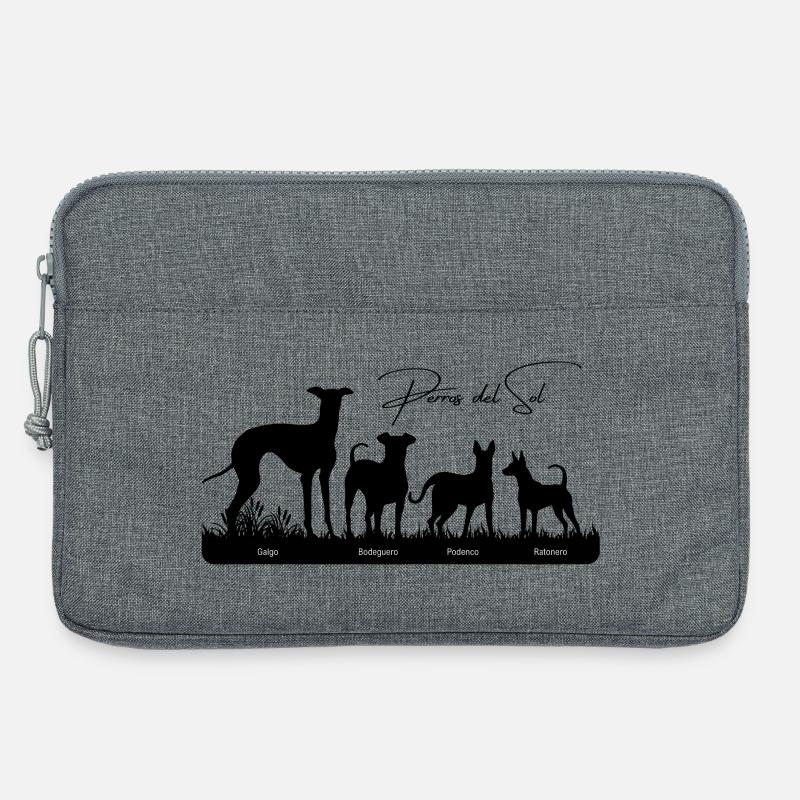 Perros del Sol 4 perros - Laptoptasche 13" - Grau meliert