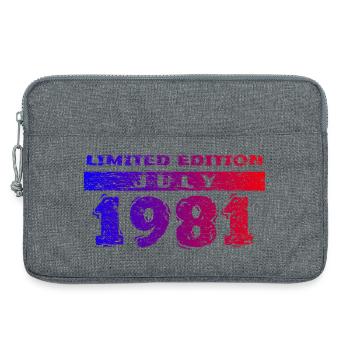45e anniversaire Édition Limitée 07/1981 - Sacoche pour ordinateur portable 13 pouces - gris chiné - Devant