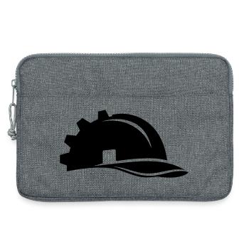 Casque et maison pour ouvriers du bâtiment - Sacoche pour ordinateur portable 13 pouces - gris chiné - Devant