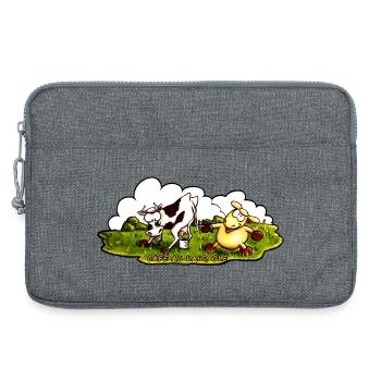 Cafe_au_lait - Laptoptasche 13" - Grau meliert - Vorne
