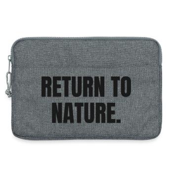 RETURN TO NATURE | Ancestral Lifestyle Carnivore - Laptop bag 13" - heather grey - Front