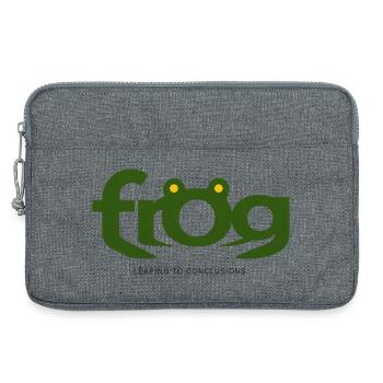 FROG – Jumping Straight to Conclusions - Laptop bag 13" - heather grey - Front