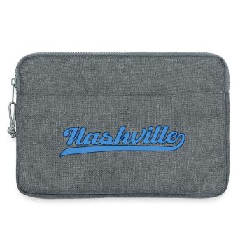 Design de lettrage à Nashville, Tennessee - Sacoche pour ordinateur portable 13 pouces - gris chiné - Devant