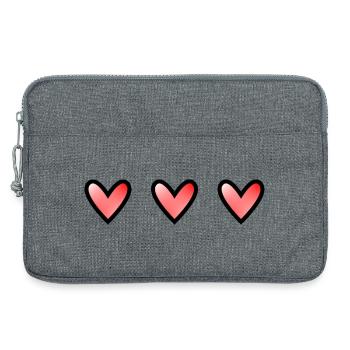 NOËL. ANNEE. ANNIVERSAIRE. RETRAITE. PAPA. MAMAM. - Sacoche pour ordinateur portable 13 pouces - gris chiné - Devant