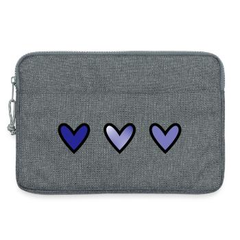 NOËL. ANNEE. ANNIVERSAIRE. RETRAITE. PAPA. MAMAM. - Sacoche pour ordinateur portable 13 pouces - gris chiné - Devant