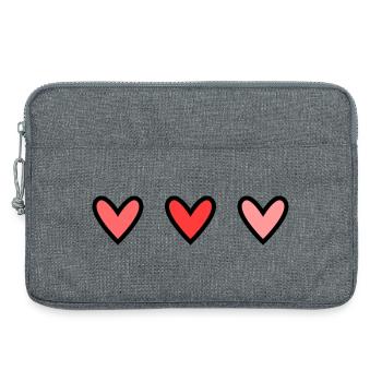HERZ - Laptoptasche 13" - Grau meliert - Vorne