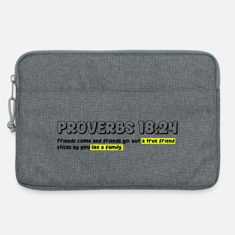 Lebendiges abstraktes christliches Design - Laptoptasche 13" - Grau meliert