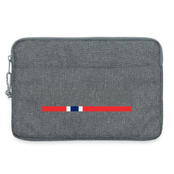Bryggen - Bergen - Norway - Norge - Norwegen - Laptoptasche 13" - Grau meliert - Vorne