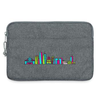Hanoi City Skyline One Pillar Pagode Kunst - Laptoptasche 13" - Grau meliert - Vorne