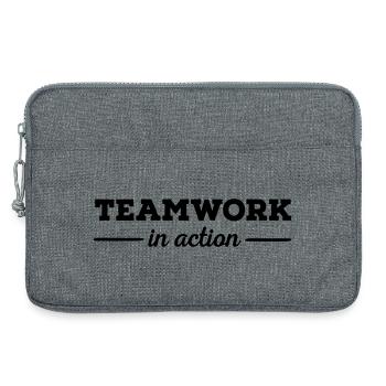 6061912 121161696 travail d’équipe - Sacoche pour ordinateur portable 13 pouces - gris chiné - Devant