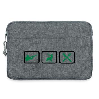 chasse - Sacoche pour ordinateur portable 13 pouces - gris chiné - Devant