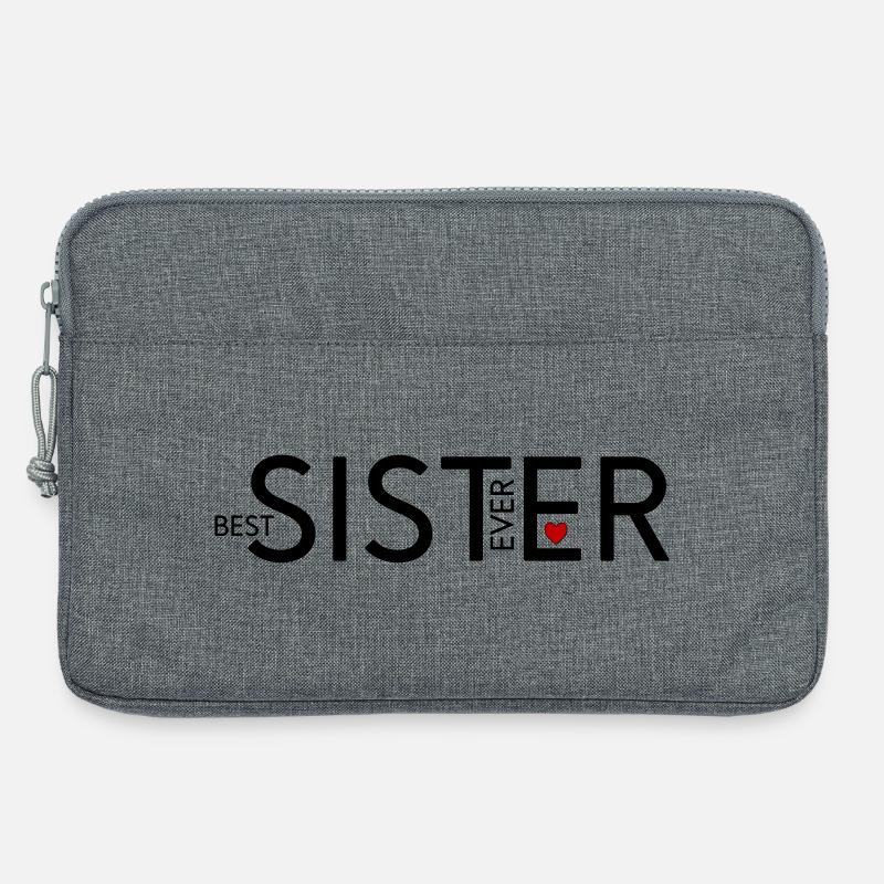 Schwester - Laptoptasche 13" - Grau meliert