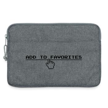 Zu Favoriten hinzufügen (US) - Laptoptasche 13" - Grau meliert - Vorne