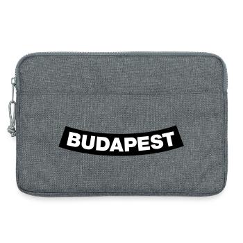 Budapest Chapter Element (Bachelor Party MC Rocker Design) - Sacoche pour ordinateur portable 13 pouces - gris chiné - Devant