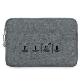 Klavier - PIAnO chemische Elemente Periodensystem - Laptoptasche 13" - Grau meliert - Vorne