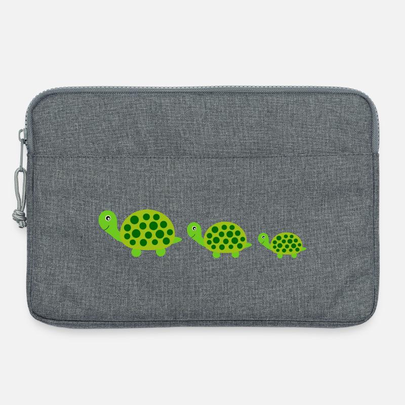 Schildkröten Schildkröten - Laptoptasche 13" - Grau meliert