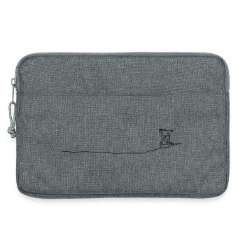 Snowbarderin - Laptoptasche 13" - Grau meliert - Vorne