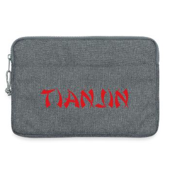 TIANJIN, Chine - Sacoche pour ordinateur portable 13 pouces - gris chiné - Devant