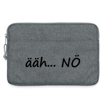 uh... NO - Laptop bag 13" - heather grey - Front