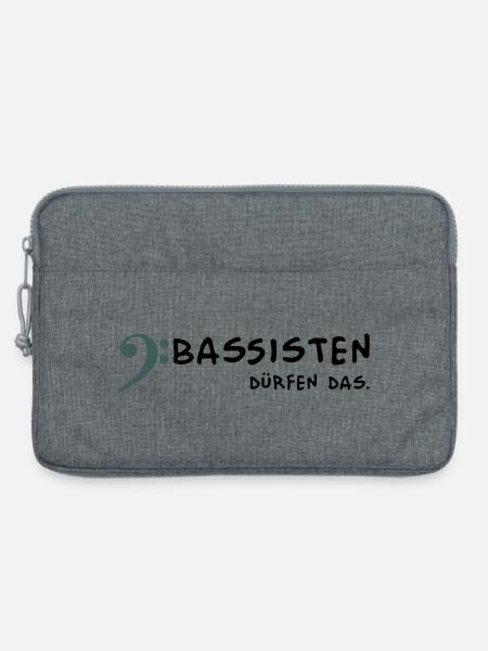 Bassists are allowed to - Laptop bag 13" - heather grey