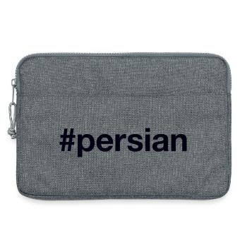 Persian Hashtag - Laptop bag 13" - heather grey - Front